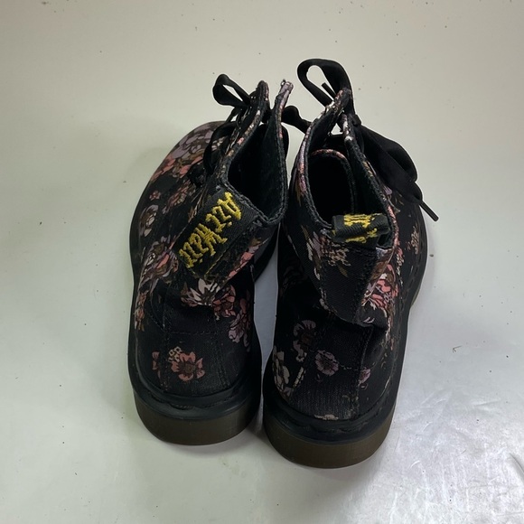Dr. Martens Floral Canvas Beckett Lace Up Boots Size 6 - Picture 3 of 7
